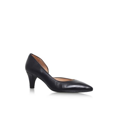 Black 'Amy' high heel court shoes